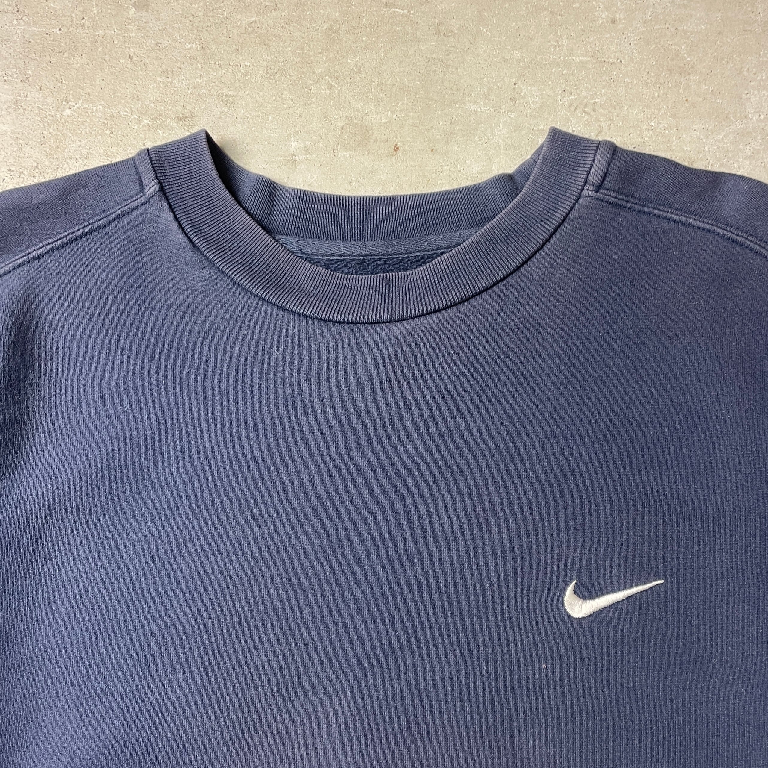 トルコ製 00年代 NIKE ナイキ スウォッシュ ロゴ刺繍 スウェットシャツ 