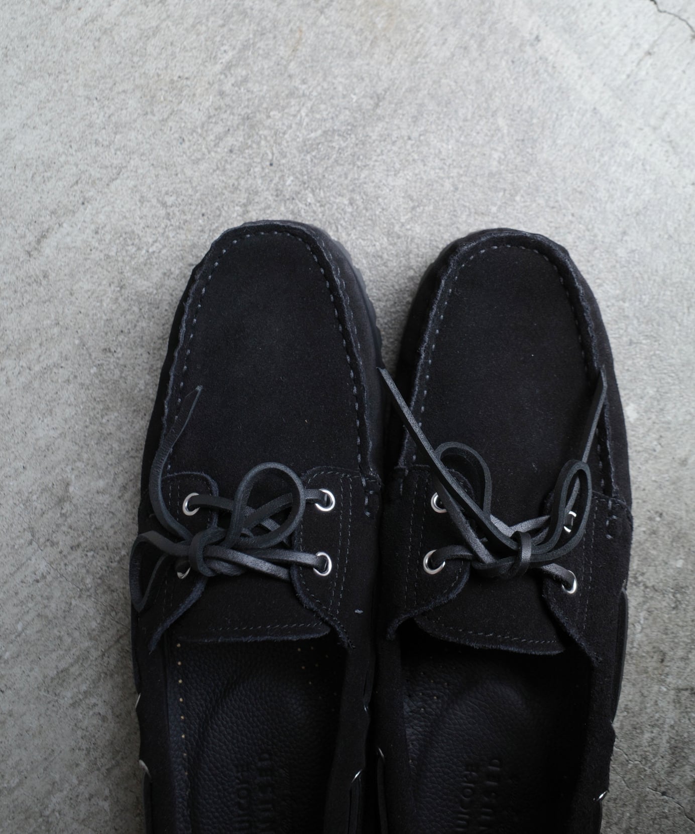 UNUSED / UH0633 SUICOKE DECK SHOES VIBRAMSOLE(BLACK) | AfterSchool