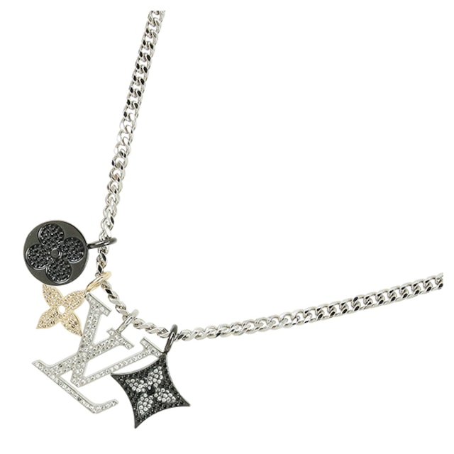 Used LOUIS VUITTON ルイヴィトン ネックレス ペンダント･LV インスティンクト M00522 メタル ラインストーン アクセサリー 小物 超美品