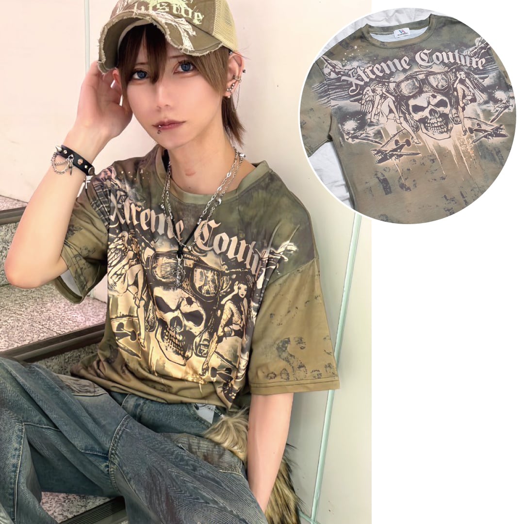 PUNK Tシャツ(KHAKI) | VOLCAN&APHRODITE 公式通販