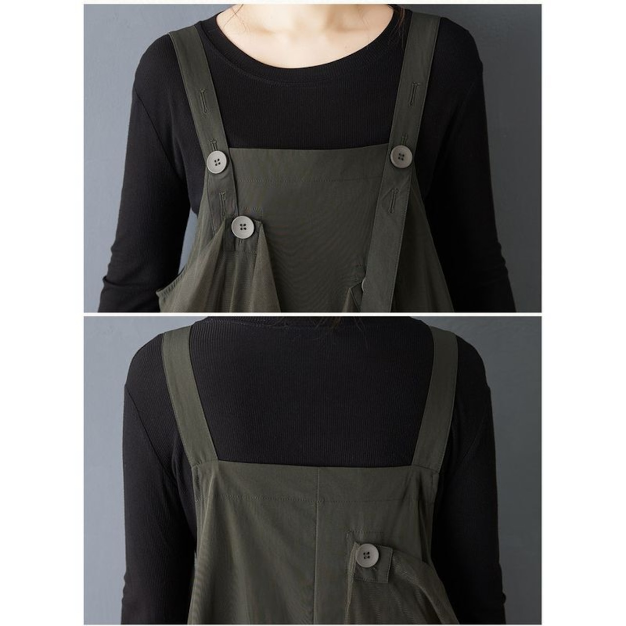 レイヤード チュール サスペンダースカート 00355