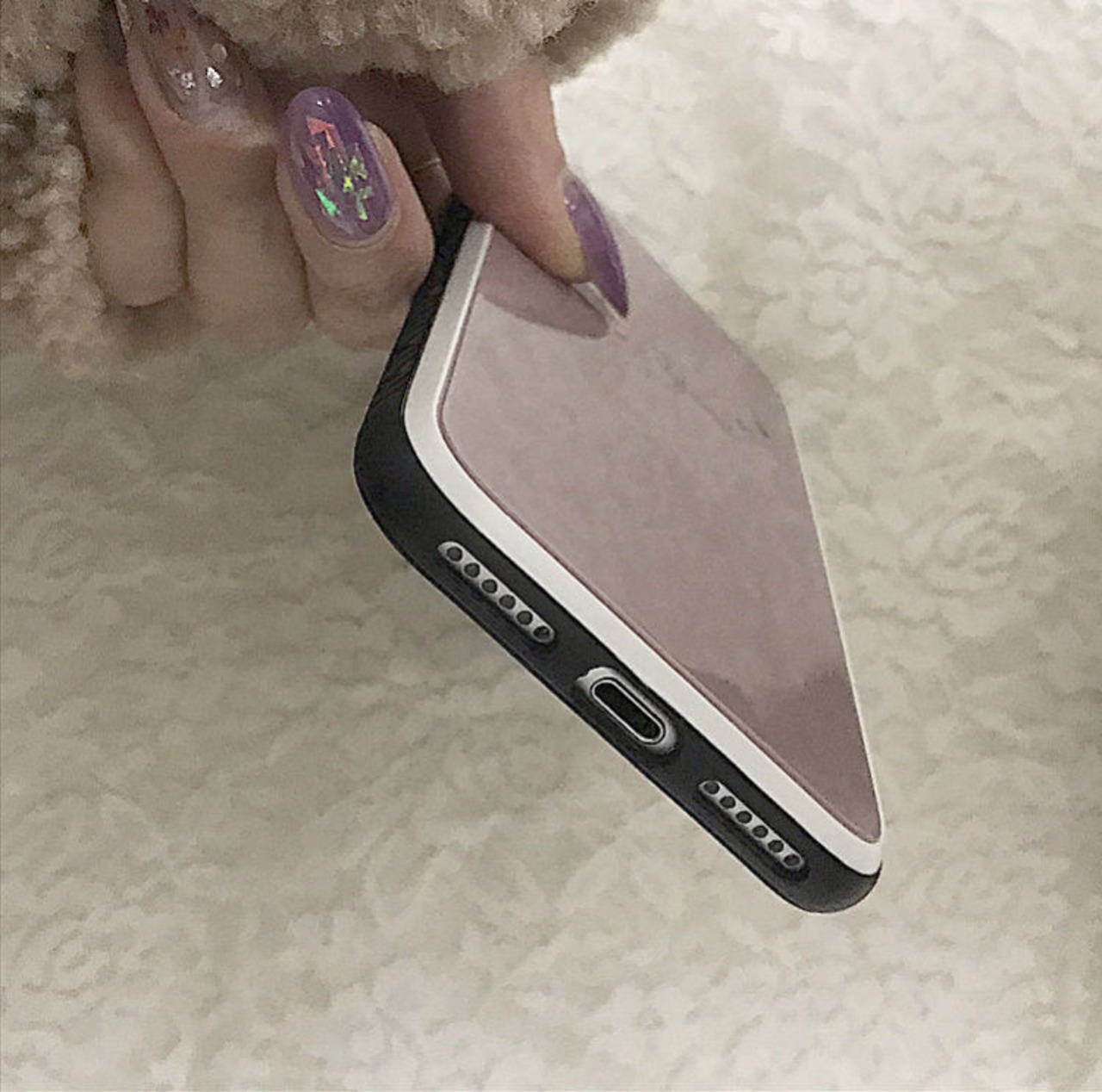 【ネーム入り】Hello  Bear【強化ガラスケース】K13