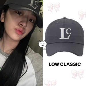 ★IVE ユジン 着用！！【LOW CLASSIC】NYLON Lc CAP_CHARCOAL