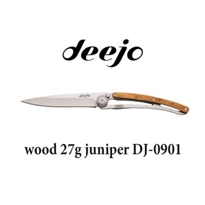 Deejo(ディージョ)　wood 27g アウトドア 折りたたみ ポケットナイフ