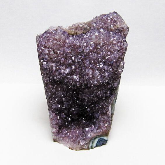 アメジスト(紫水晶)クラスター - 約495g【台座付】 | 天然石置物類のご