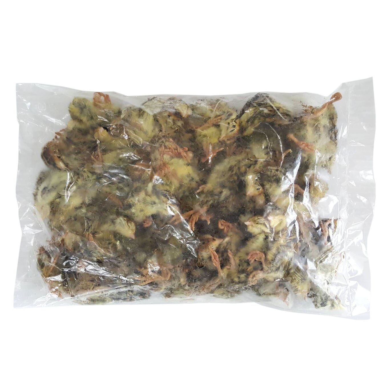 お得な2パックセット】ペット餌用 冷凍 国産雛ウズラ 1000g 約140羽