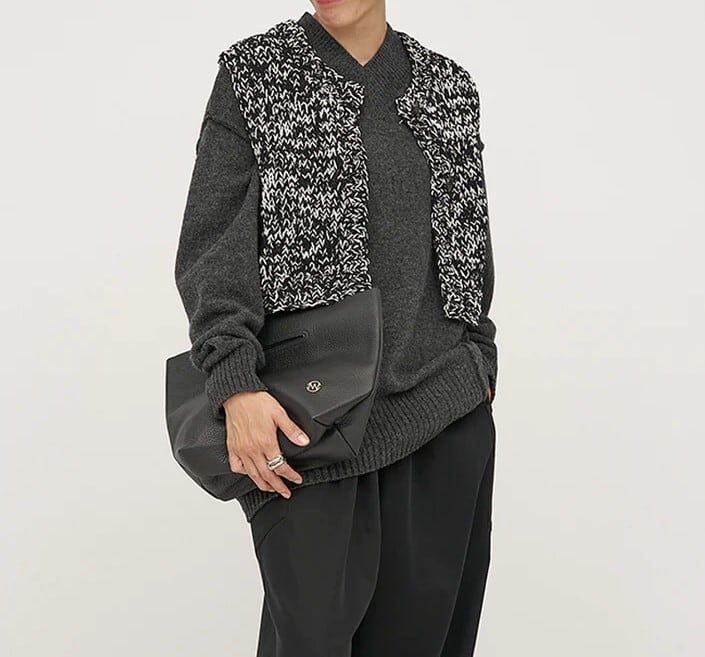 YENN イエン MIX HAND KNIT VEST Y254-91117 ハンドニット ベスト