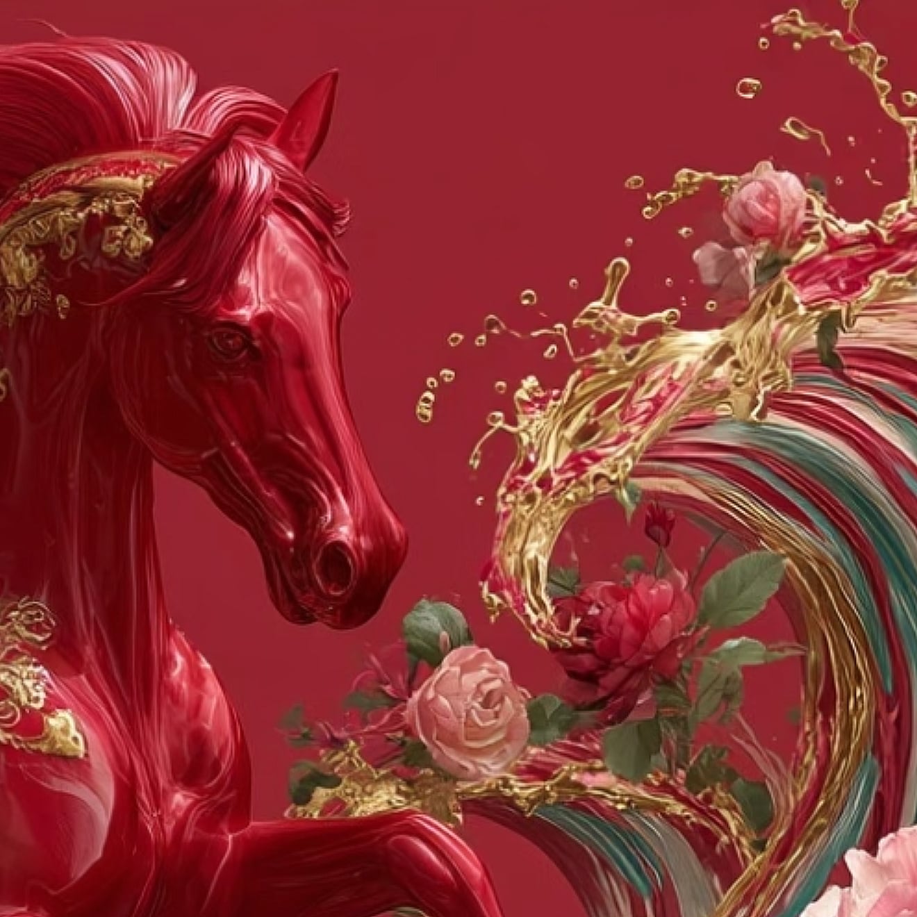 約10日間発送【Auspicious Horse】吉馬/開運ジュエリーボックス/午年