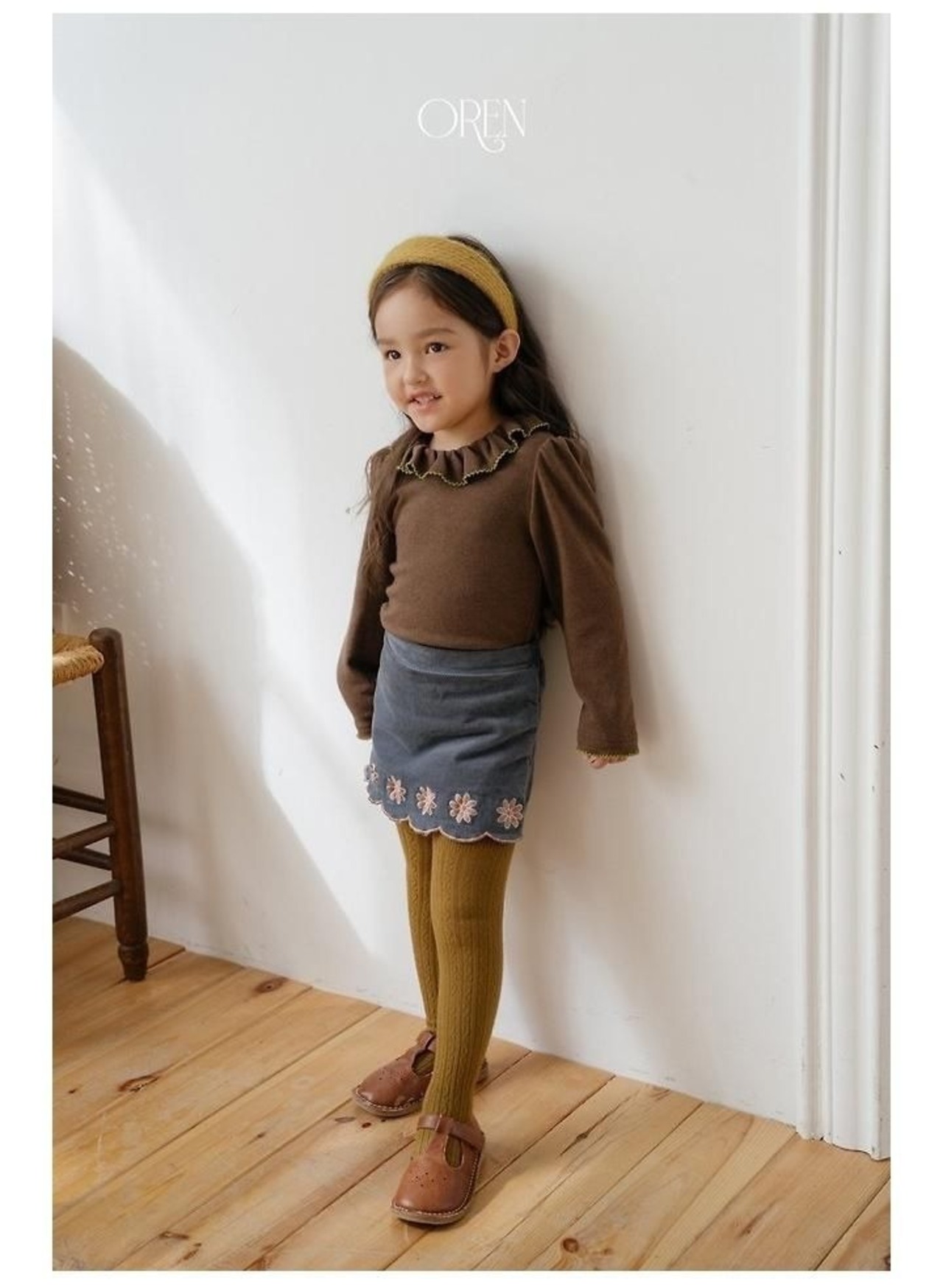 〖取寄〗韓国子供服 / 26winter / oren / マルモンケーブルタイツ / キッズ *1号~5号*