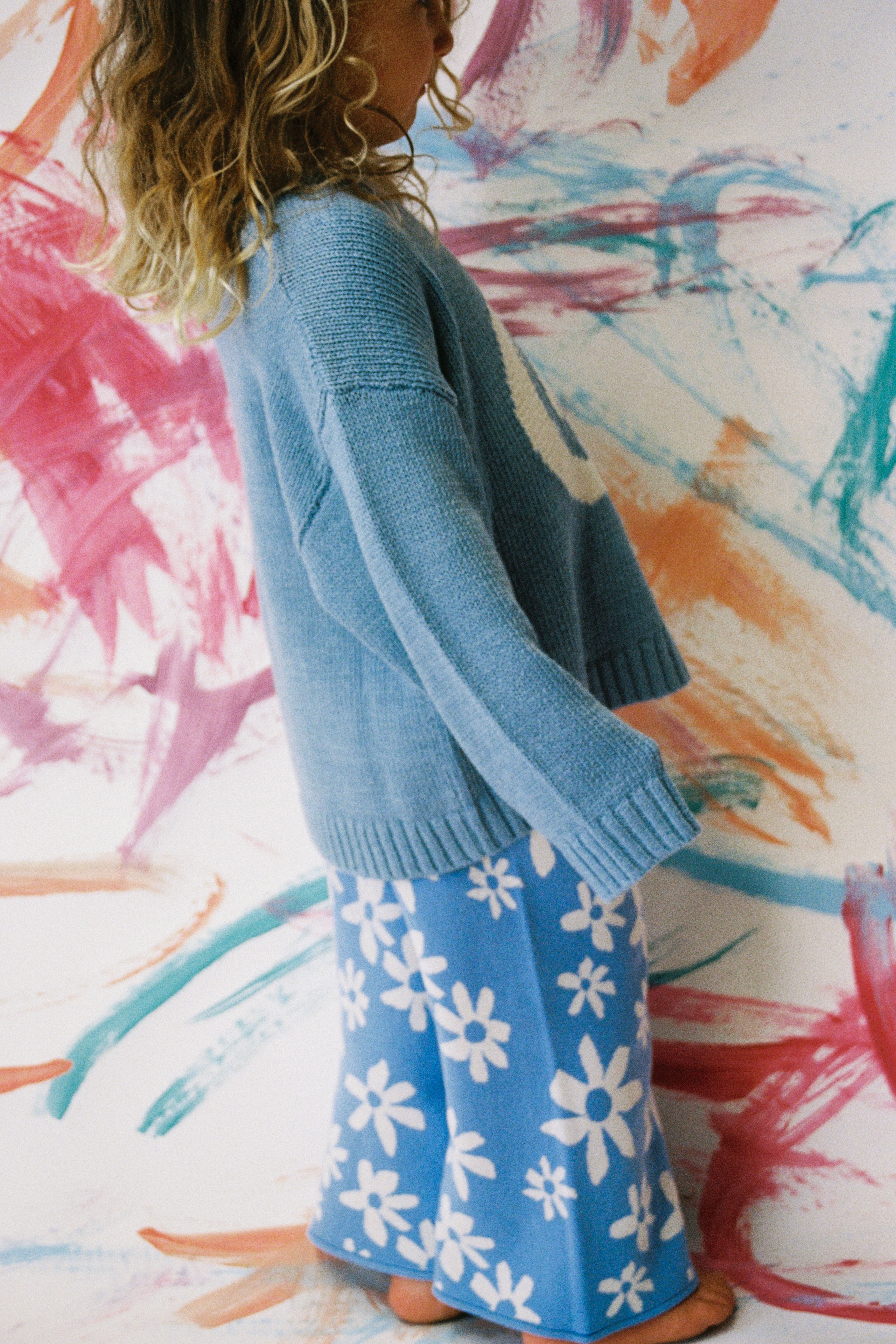 【即納/送料無料】Grown / Organic Wild Flower Knit Pant