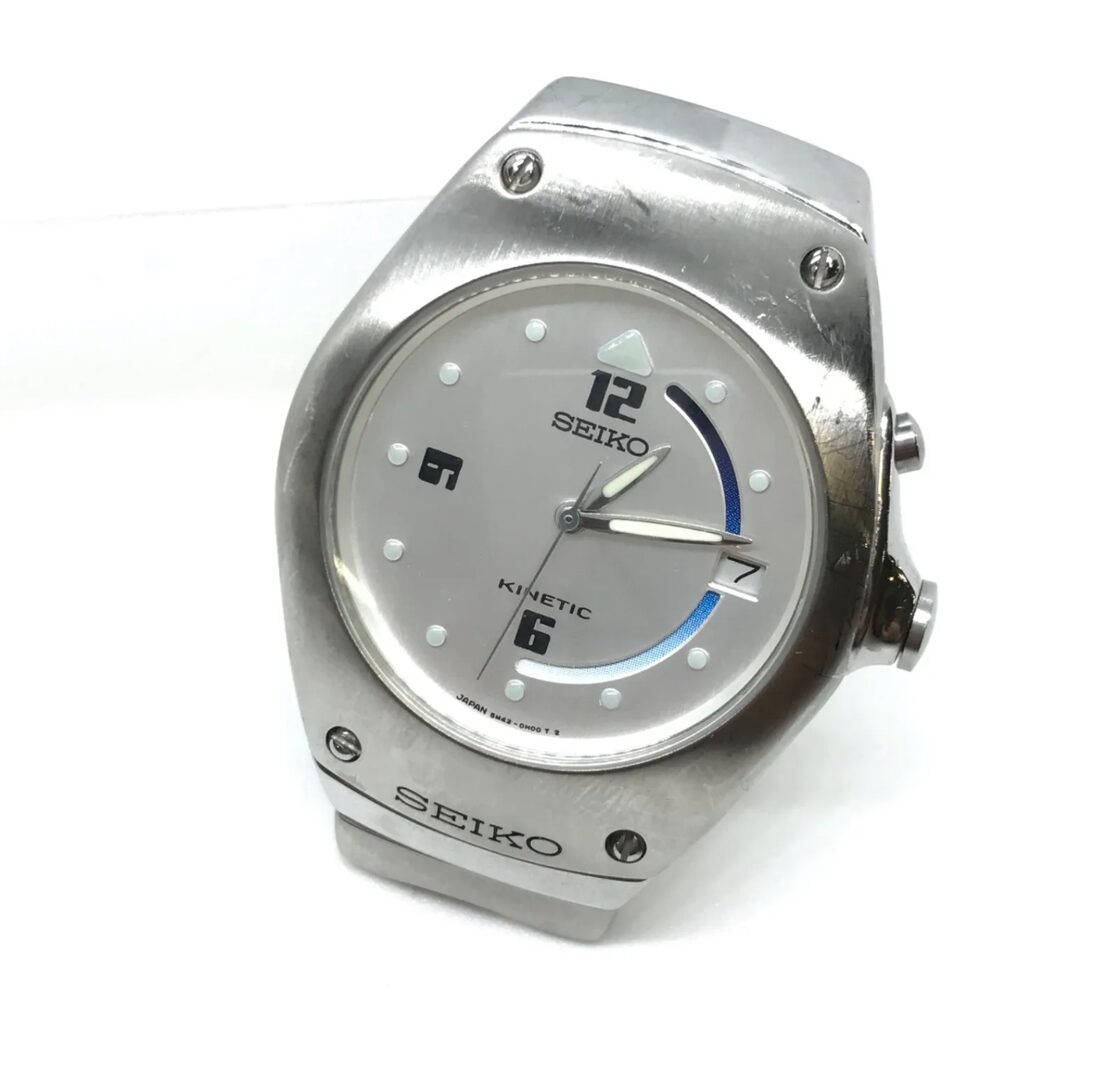SEIKO KINETIC セイコー キネティック 腕時計 シルバー 5M42-0E30 