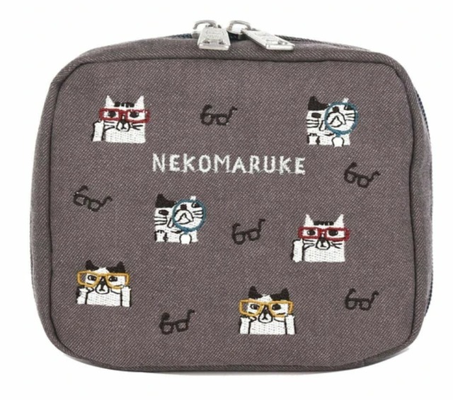 ネコまるけ　コスメポーチ　猫