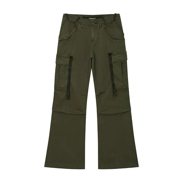 [PHYS] vintage strap loose straight washable work pants