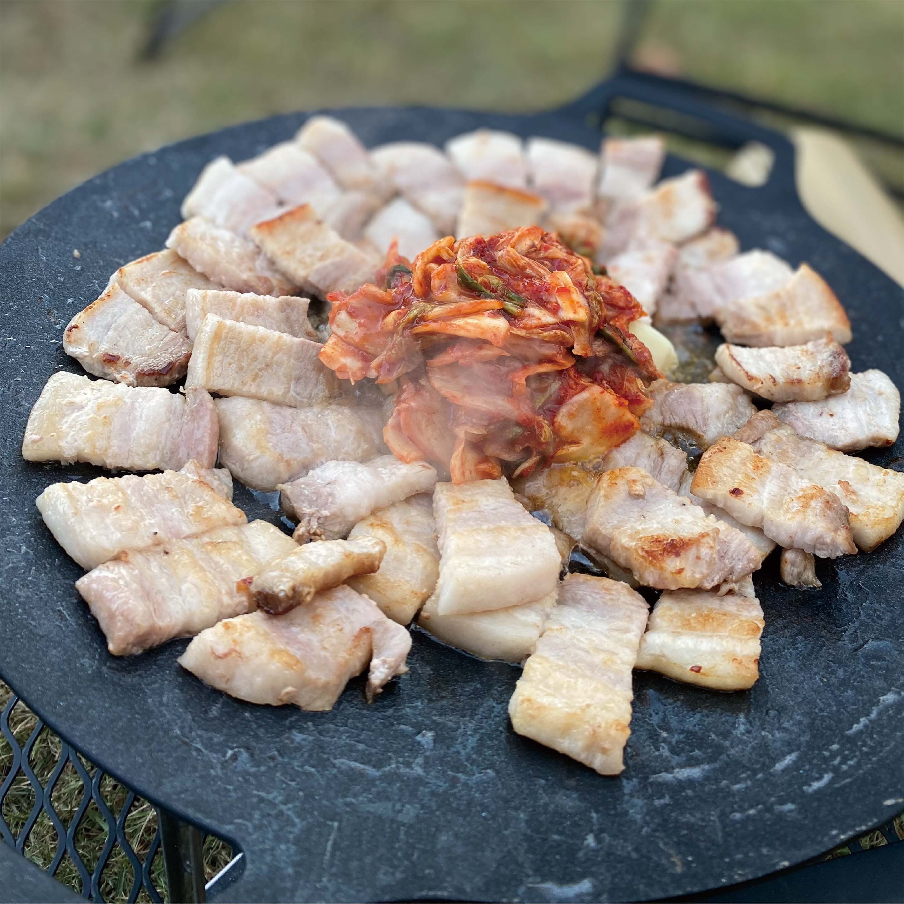 送料無料》金星佐賀豚のサムギョプサルセット⭐︎バラ肉1kg＋キムチ