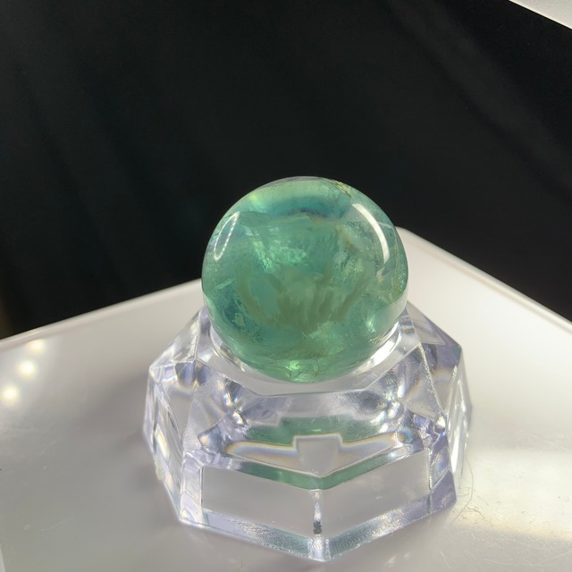 9.スフィア　エンジェルフェザー☆ブルーグリーンフローライト