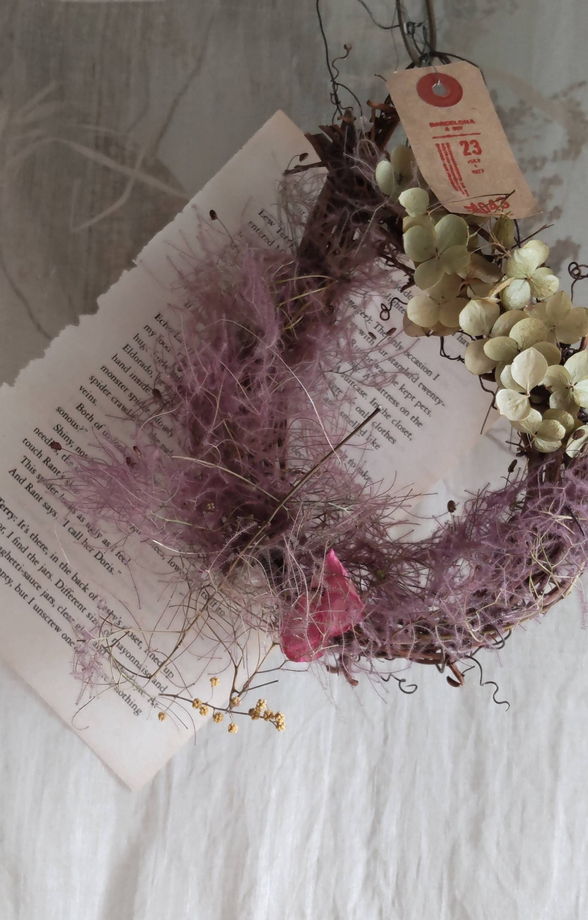 「参考」h冬のシックなオーナメントとシャーベット色プチシェル貝殻ガーランド 参考」h冬のシックなオーナメントとシャーベット色プチシェル