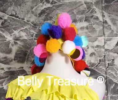 ミラーヤドレス用 ポンポン付きヘアースカーフ MMX 202306