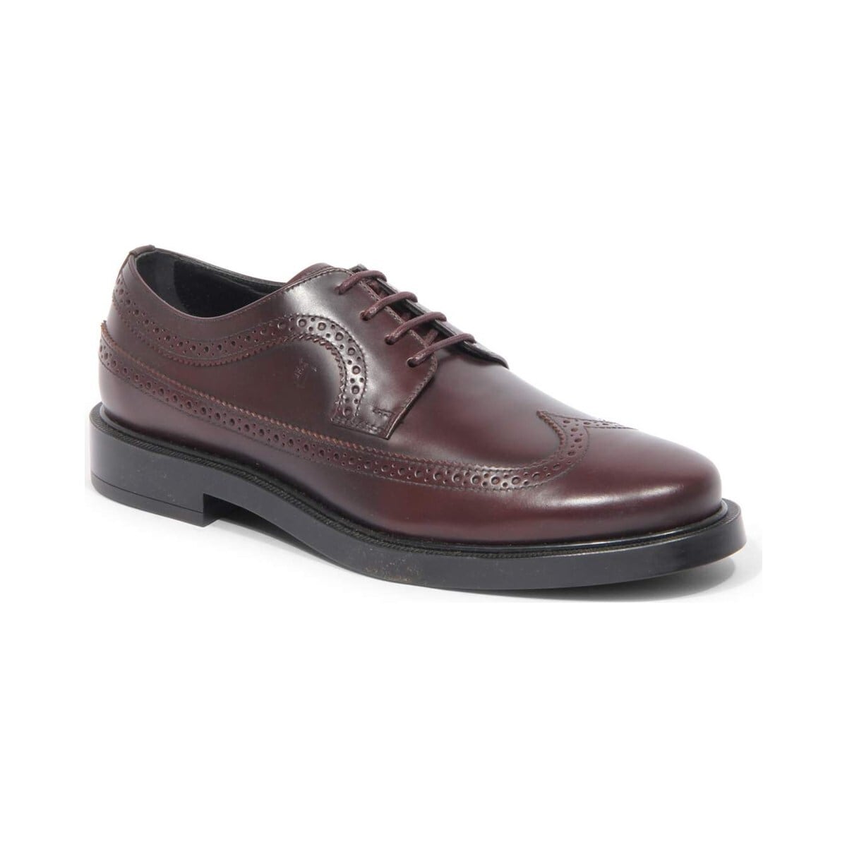 TOD'S トッズ メンズ レースアップシューズ レザー パープル