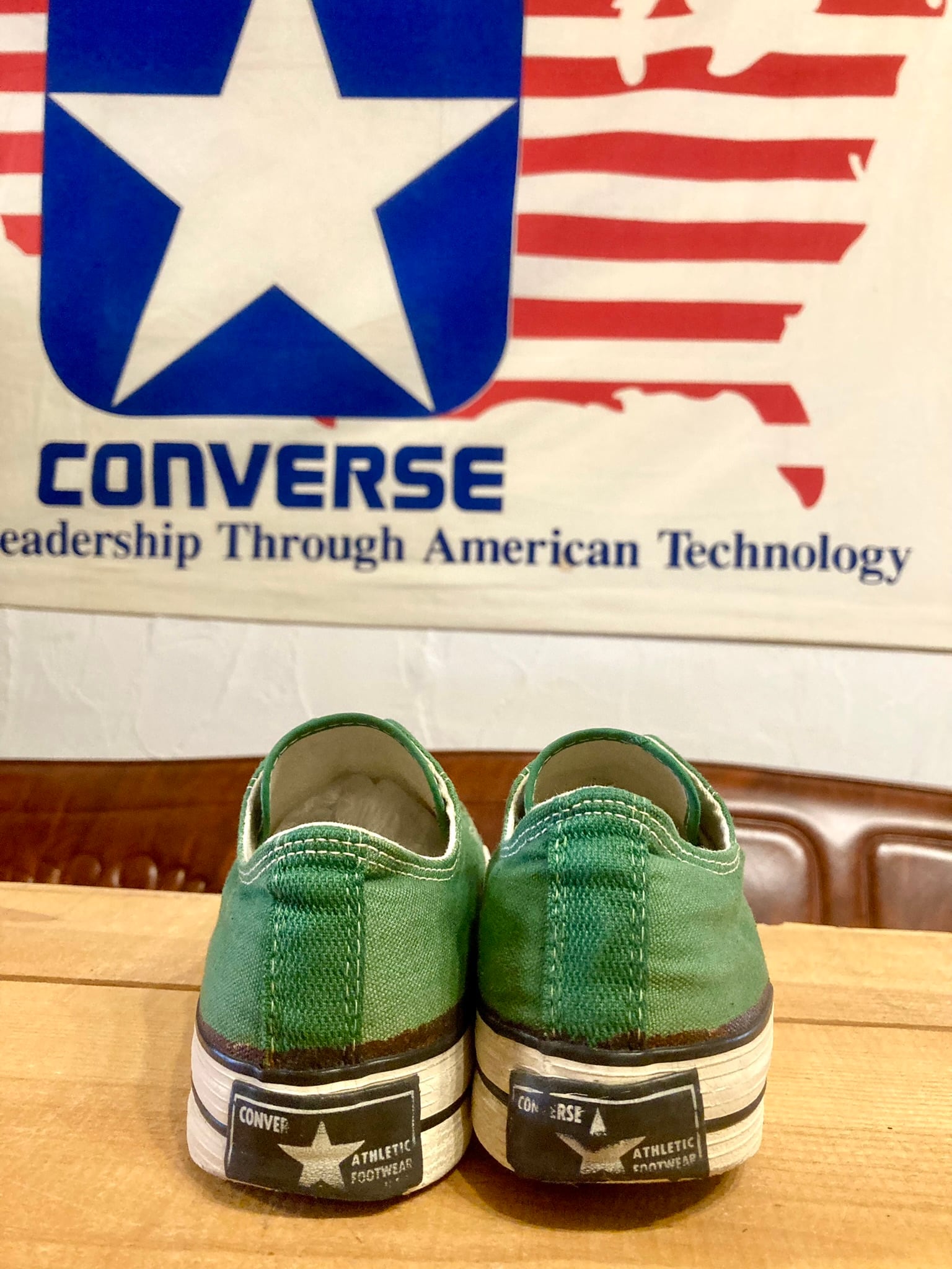CONVERSE（コンバース） COACH（コーチ）緑 4.5 23.5cm USA 70s 一ツ星