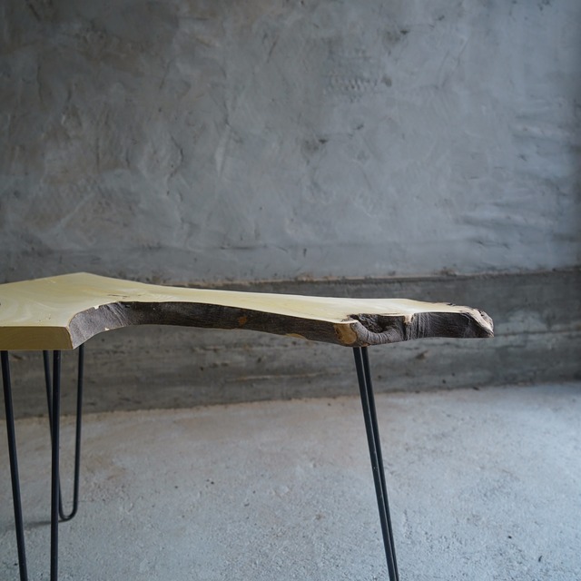 甘夏みかんの 一枚板 ローテーブル（高さ・カラー変更無料）