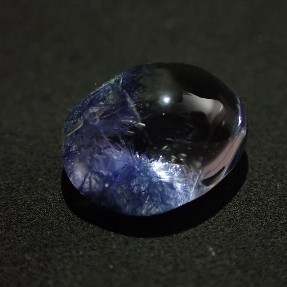 デュモルチェライト☆ デュモルチェライトインクォーツ✨8.585Ct | 地球バグ画伯