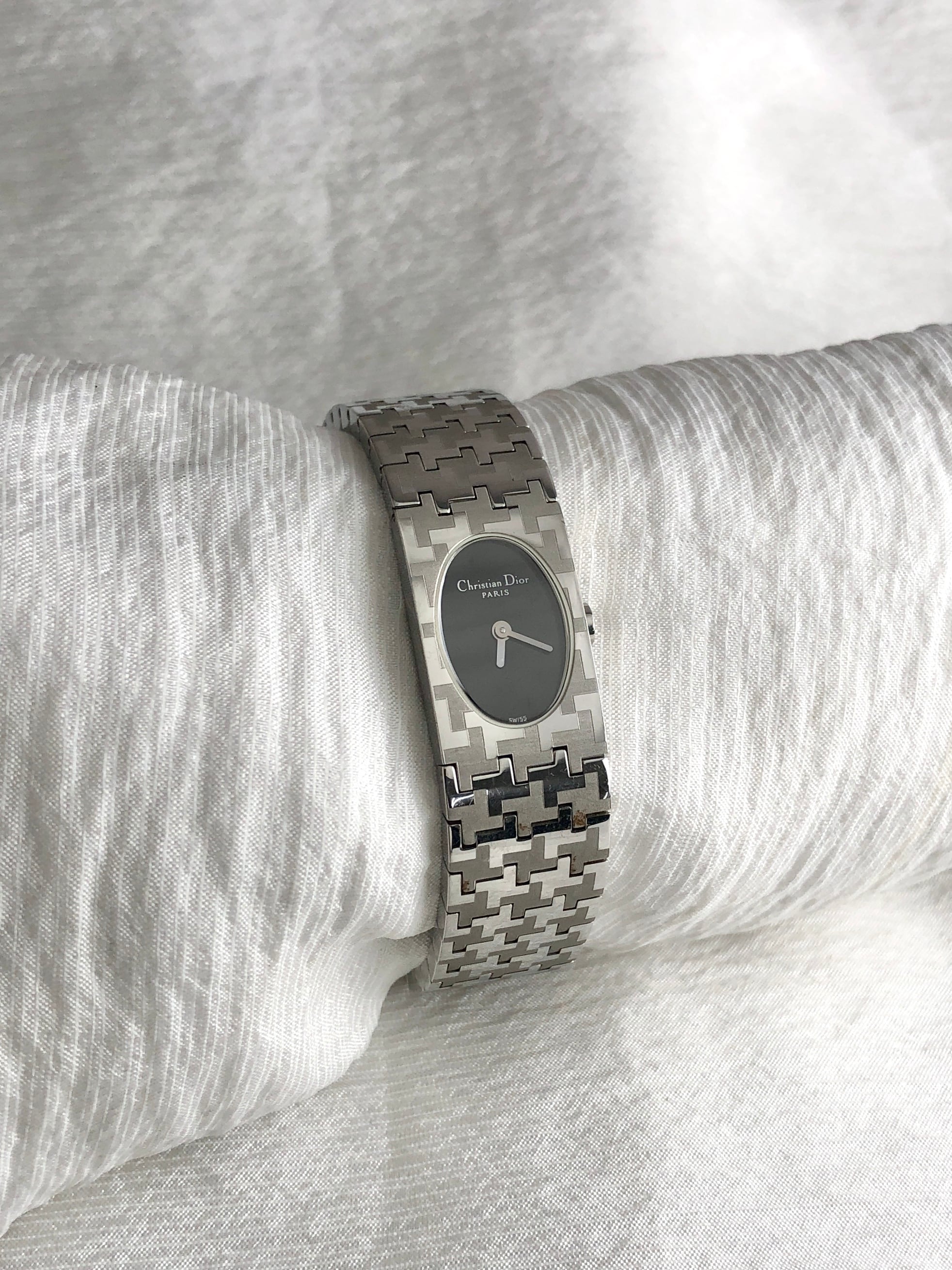 Christian Dior クリスチャン ディオール 腕時計 D70-100 シルバー ステンレススチール クウォーツ vintage ヴィンテージ オールド f7cub2