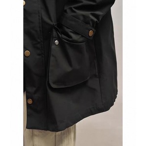 Corduroy collar overcoat 1198