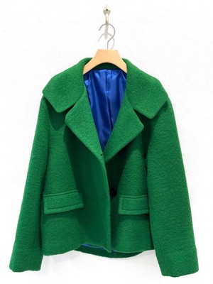 ウール混ショート丈コート