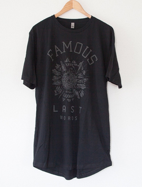 【FAMOUS LAST WORDS】Snake Sunflower T-Shirts (Black)