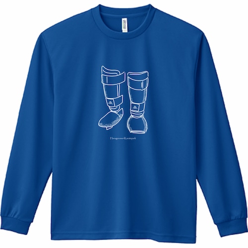 hanagurumaロングＴシャツ シンガードVer.　color：ブルー【受注生産】