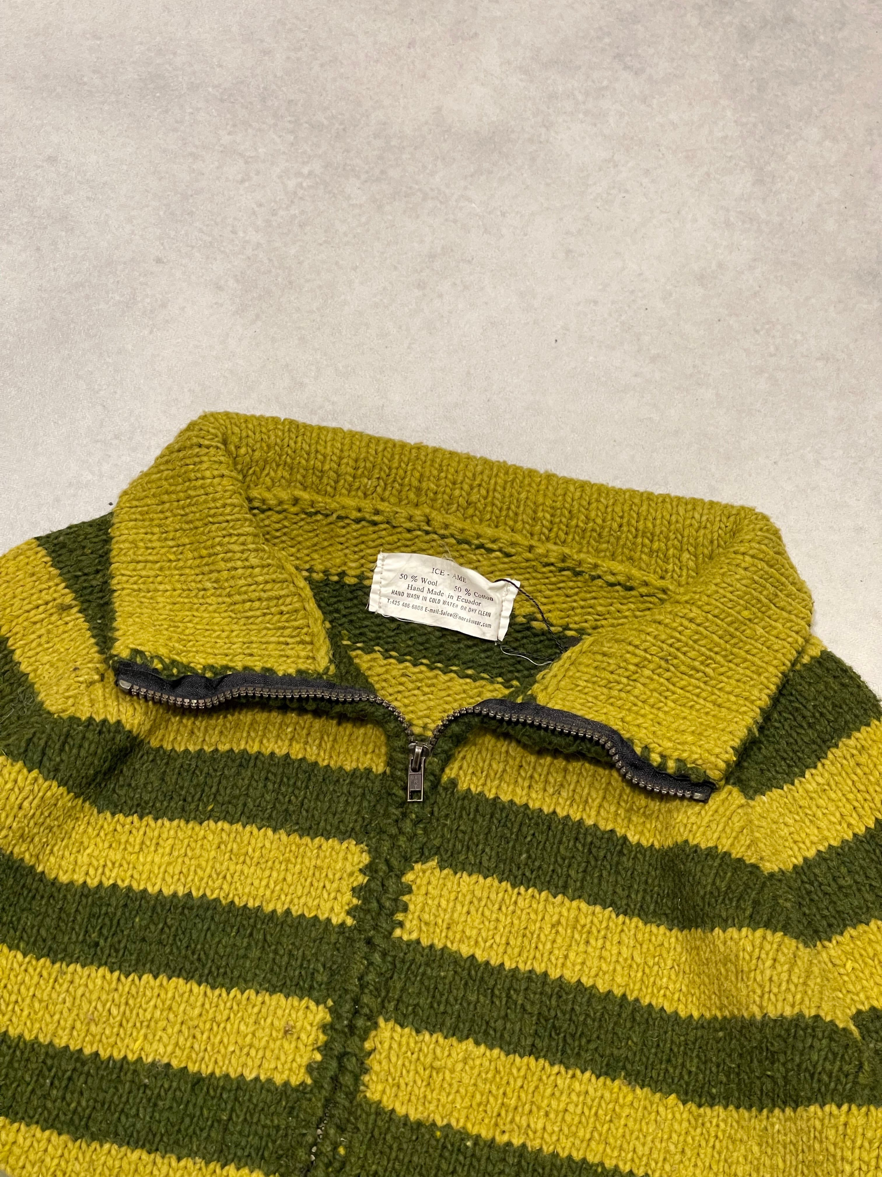 最終値下げ】エクアドルニット ハンドメイド 花柄 セーター 最終値下げ