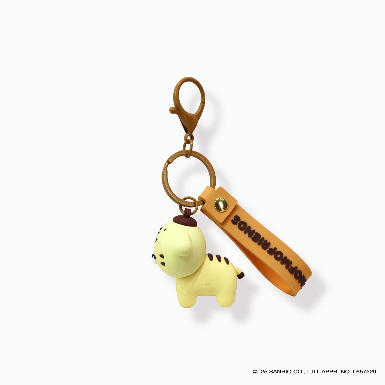 ポムポムプリン 虎 キーホルダー mof】Sanrio characters x mofmofriends なかよしPVCキーホルダー