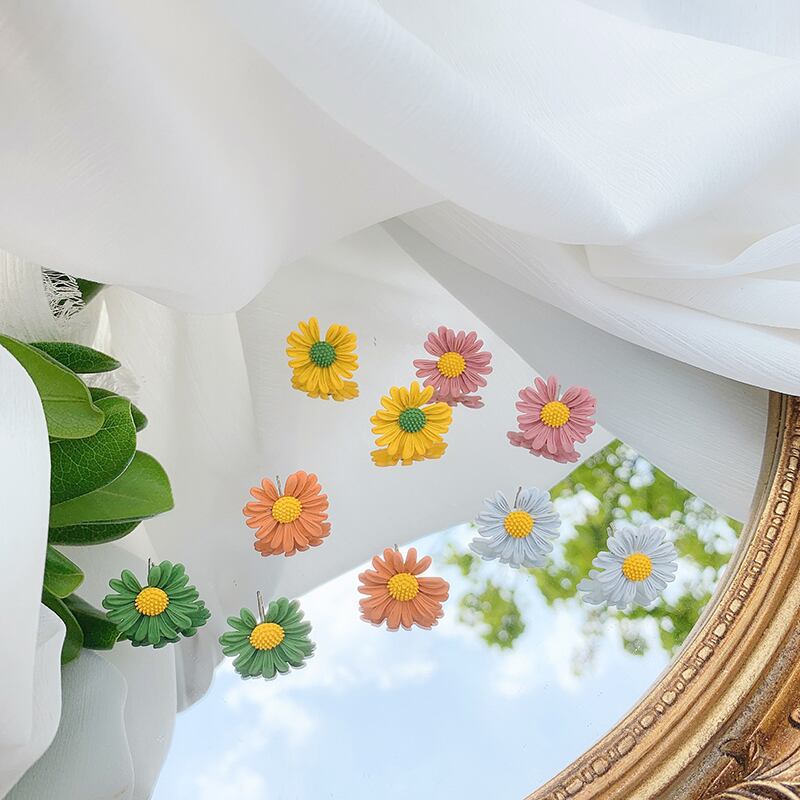 イヤリング Flowerデザイン レッド 指輪 フラワーデザイン ブラック・アイド・ピーズ63620862050