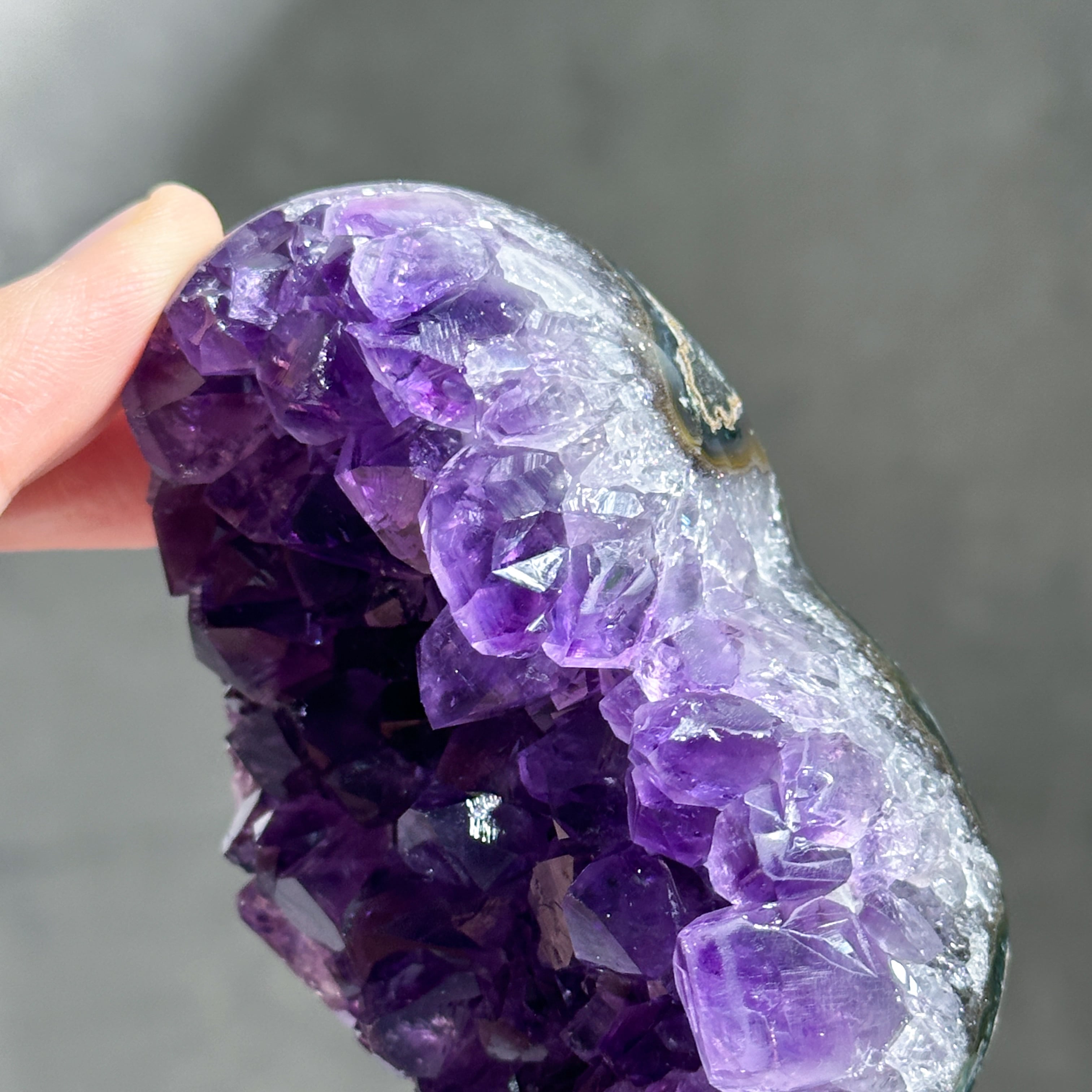 ウルグアイ産アメジスト ハート12◇ Amethyst ◇天然石・鉱石
