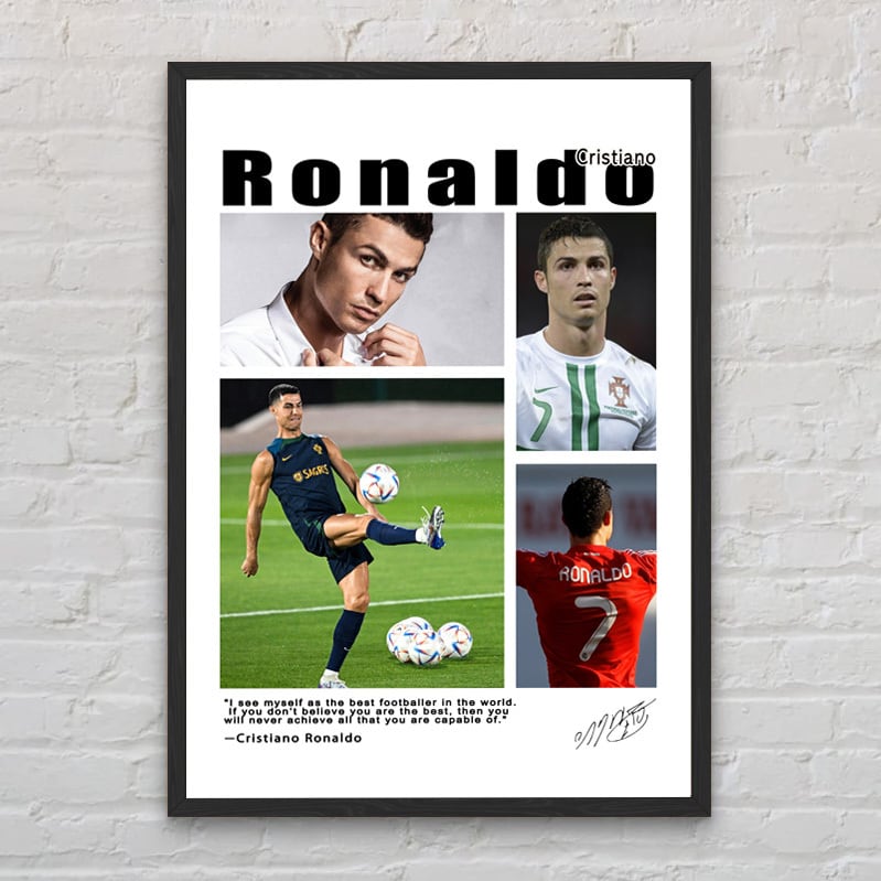 6-クリスティアーノ・ロナウド A4 アートポスター CR7 サッカー