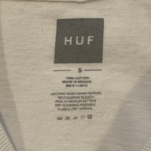 【HUF】メキシコ製 ボックスロゴ 薔薇 Tシャツ Sサイズ ハフ US古着 アメリカ古着