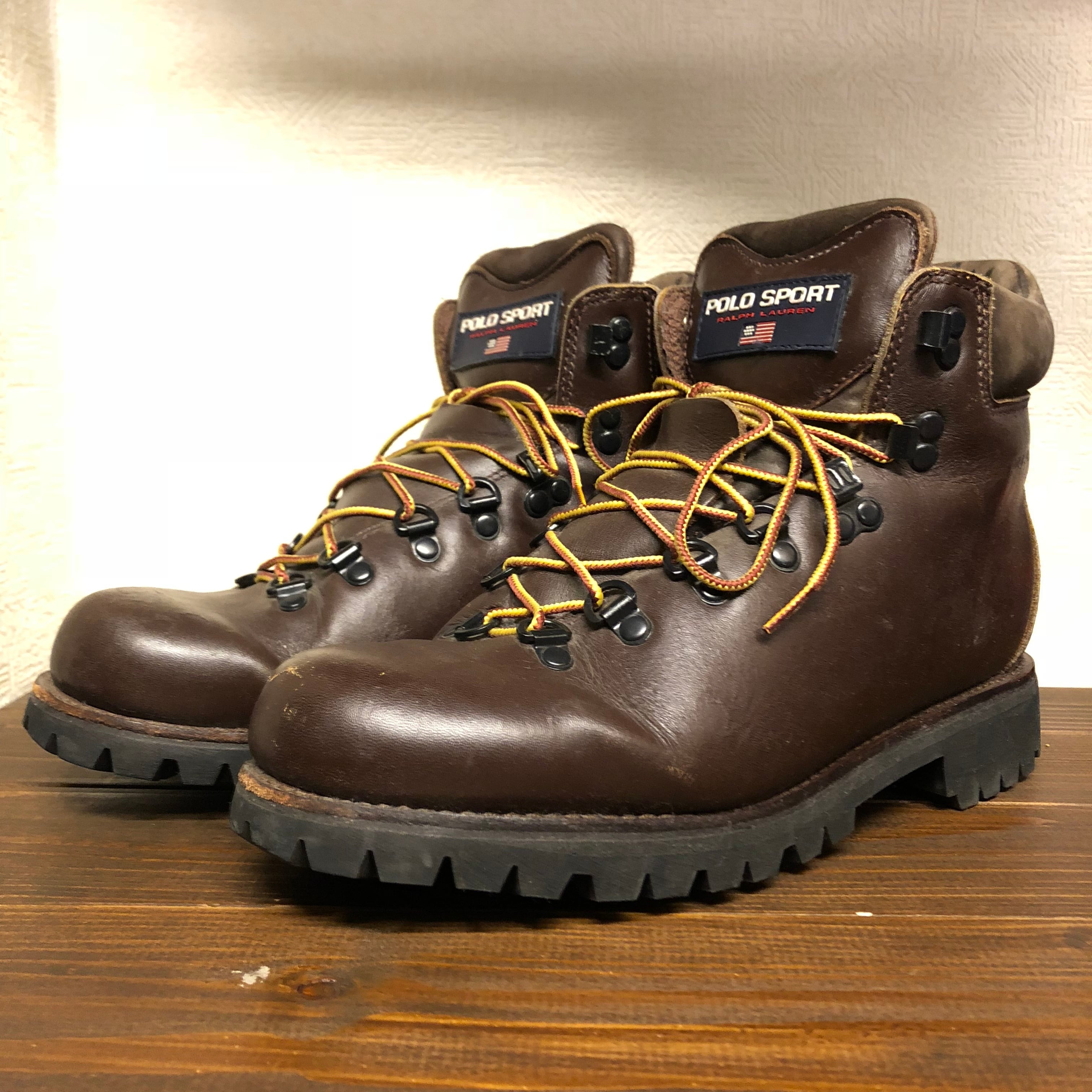 90's POLO SPORT / Trekking Leather Boots / SIZE : 27.5cm