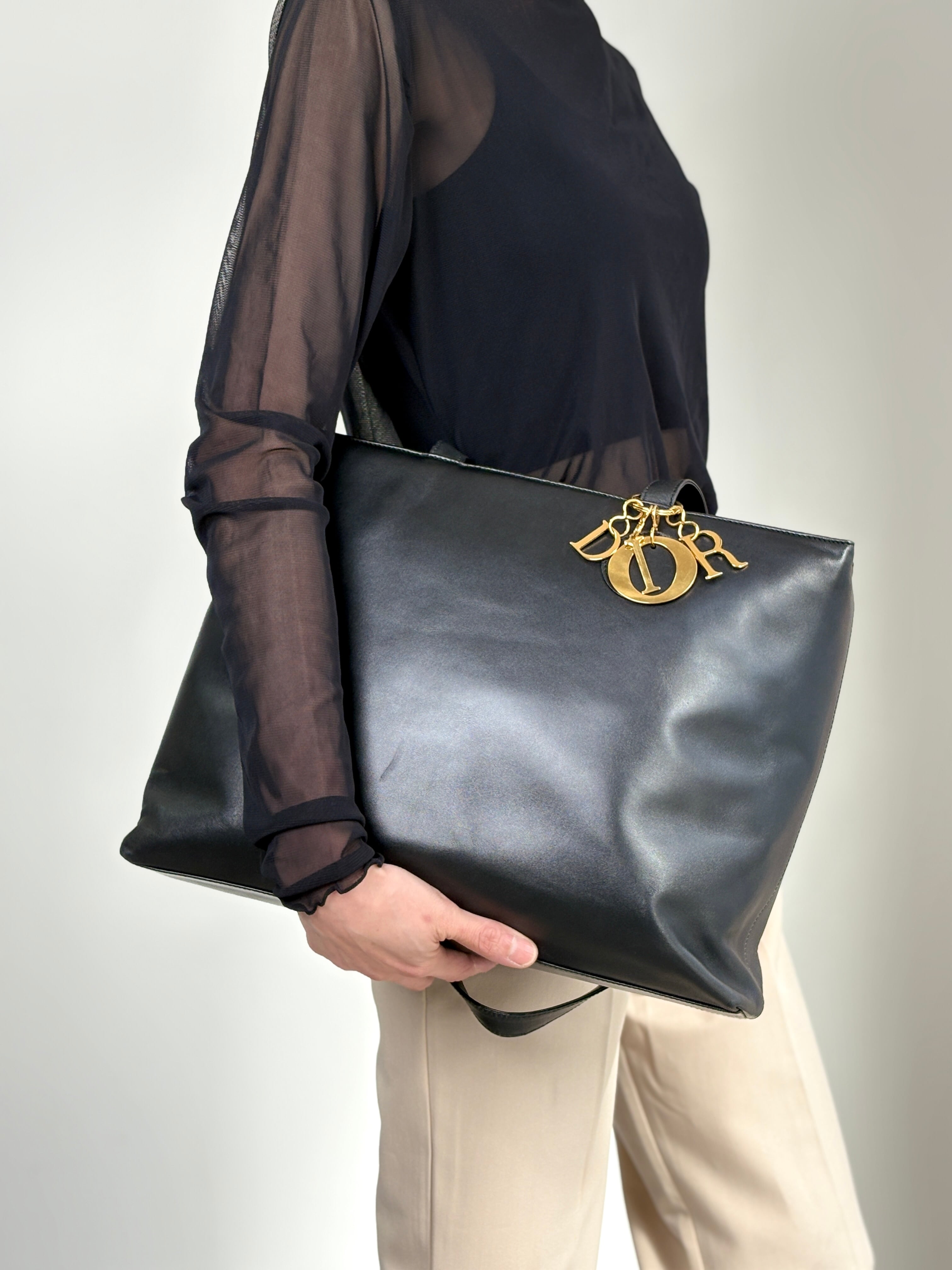 k*o様 ♥希少品♥クリスチャン・ディオール♥ハンドバッグ♥ヴィンテージ Christian Dior クリスチャン ディオール ハンドバッグ ブラック DIOR