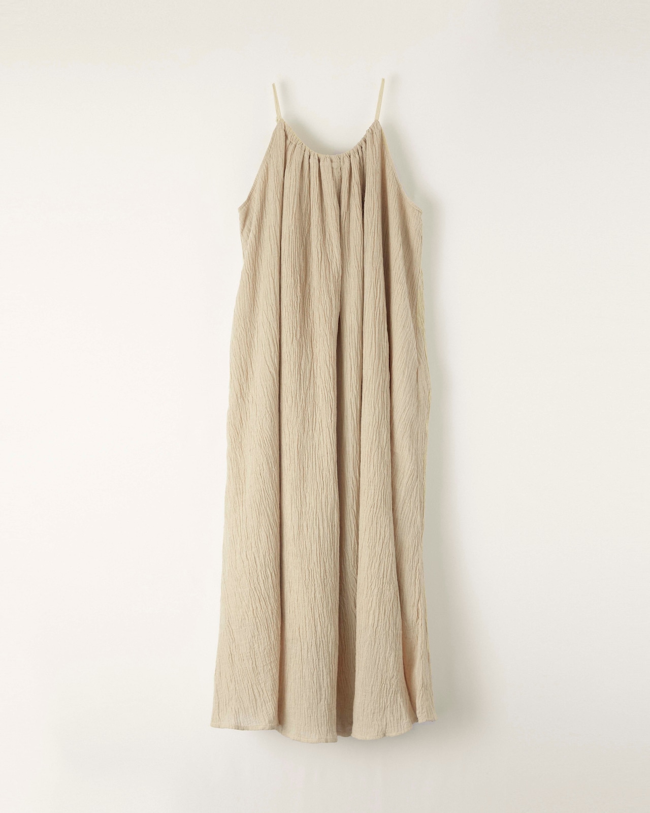 DU250530 linen pleats camisole one piece【残り僅か】