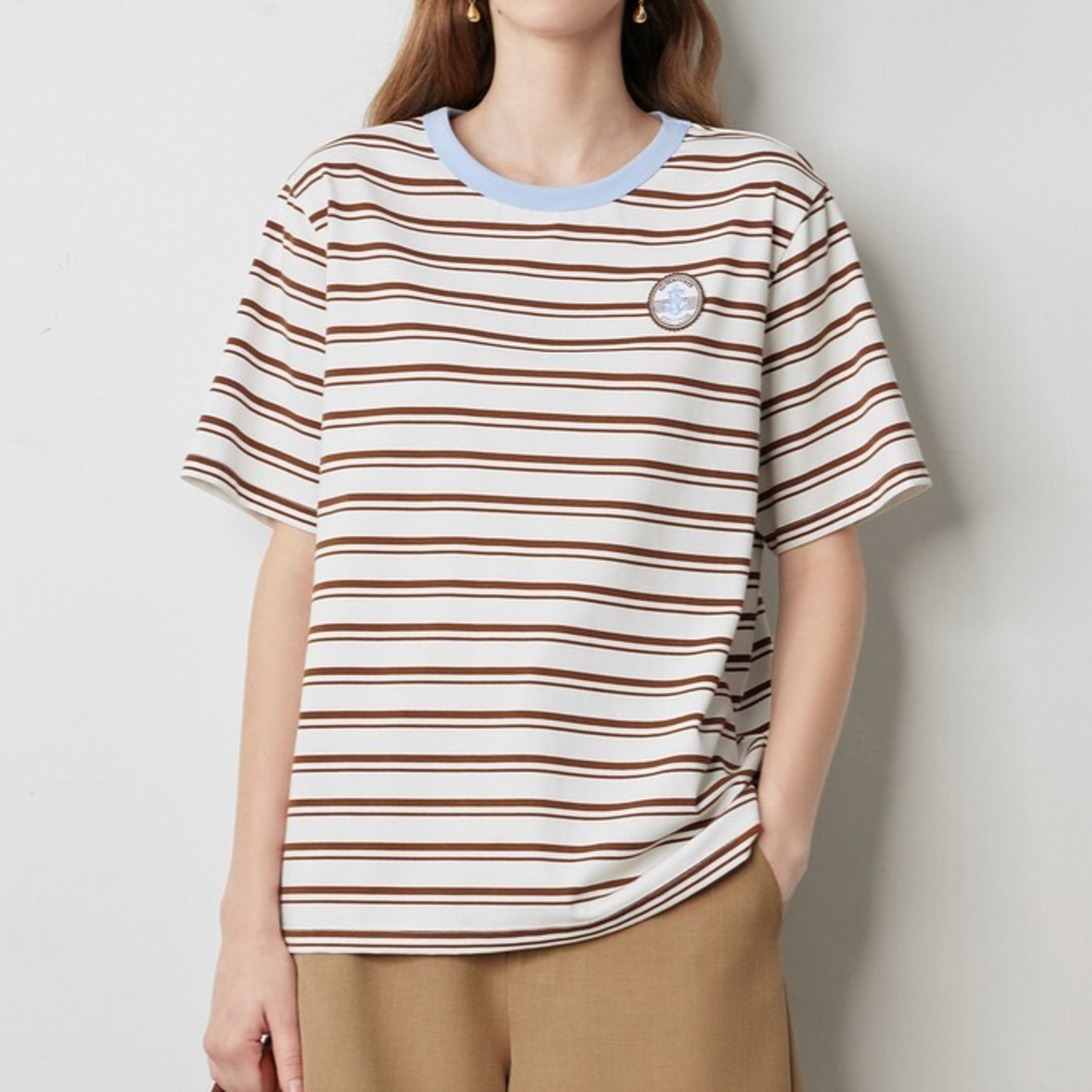 Striped Short Sleeved T-shirt / ストライプ 半袖 Tシャツ