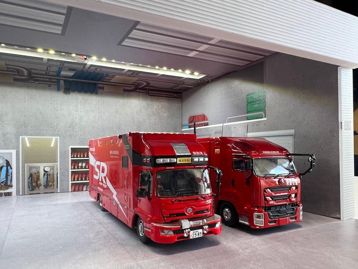 ASPEDA 1/64スケール Fast Diorama 消防署ジオラマ | EraCar.jp