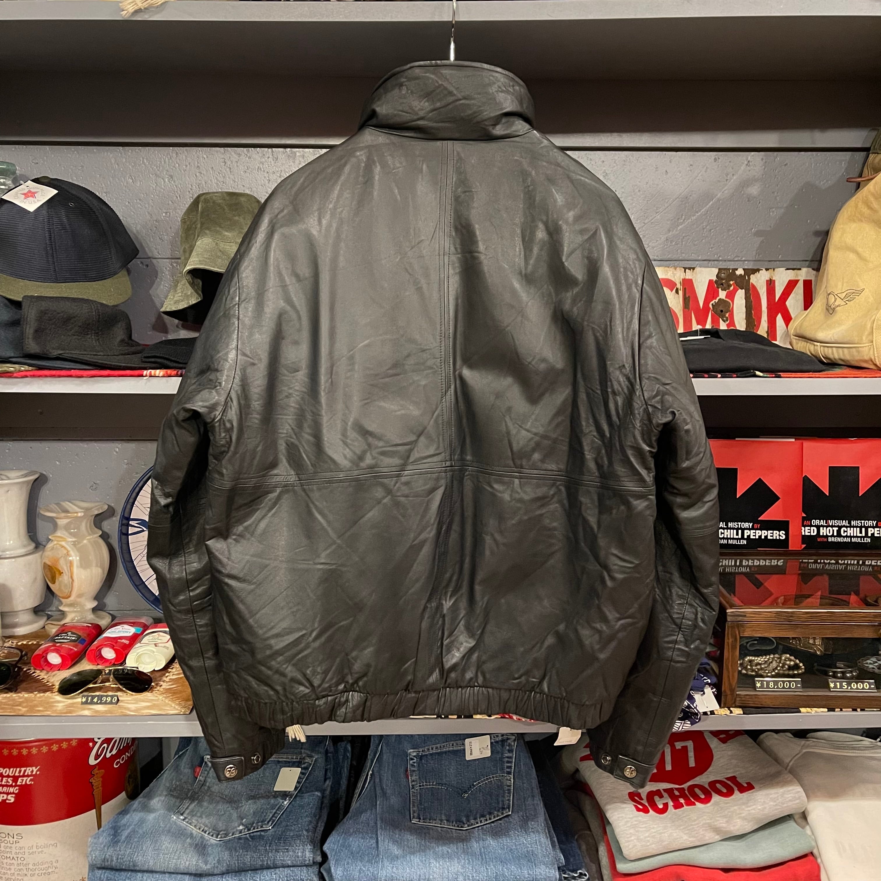 80s Eddie Bauer Leather Down Jacket | VOSTOK