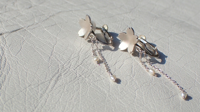 さくら イヤリング sacra clip-on earrings