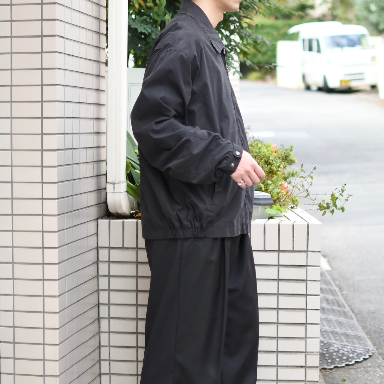 St.John's Bay fake suede blouson black