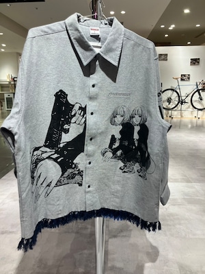 ハシジマコウスケ「purupuru OX ARM ZIP SHIRTS (BLACK)」size「XL」