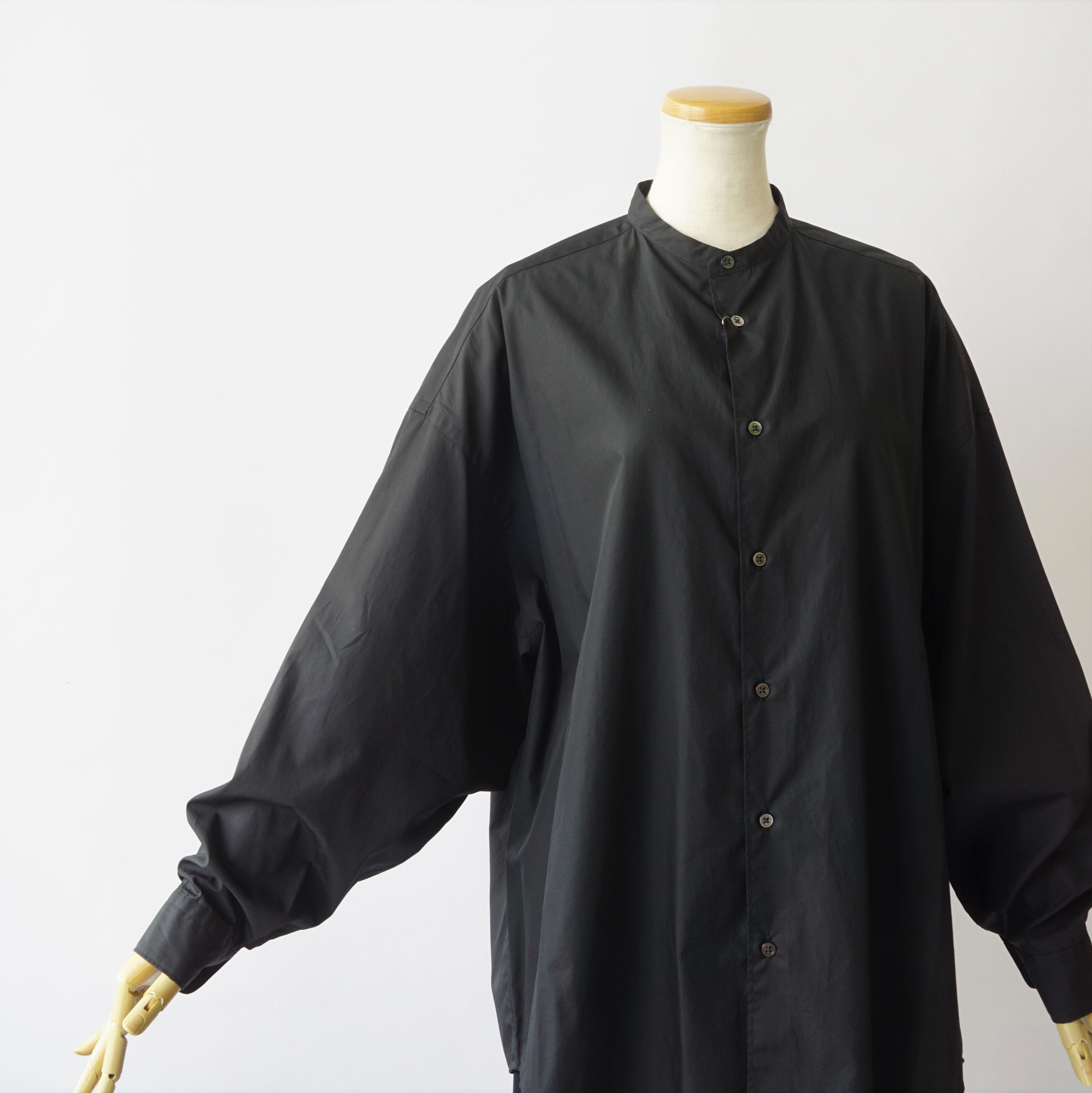 Graphpaper/グラフペーパー・Broad L/S Oversized Band Collar Shirt