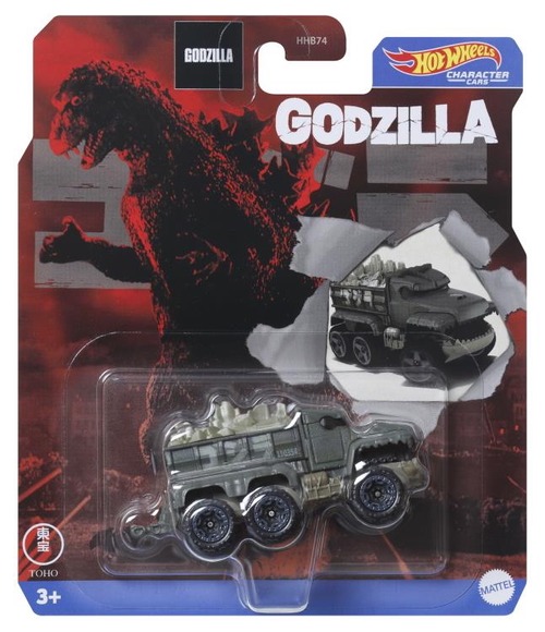 ホットウィール キャラクターカーズ 2024 ベスト・オブ・ミックス Ver.2 ゴジラ ダイキャスト ミニカー 未開封