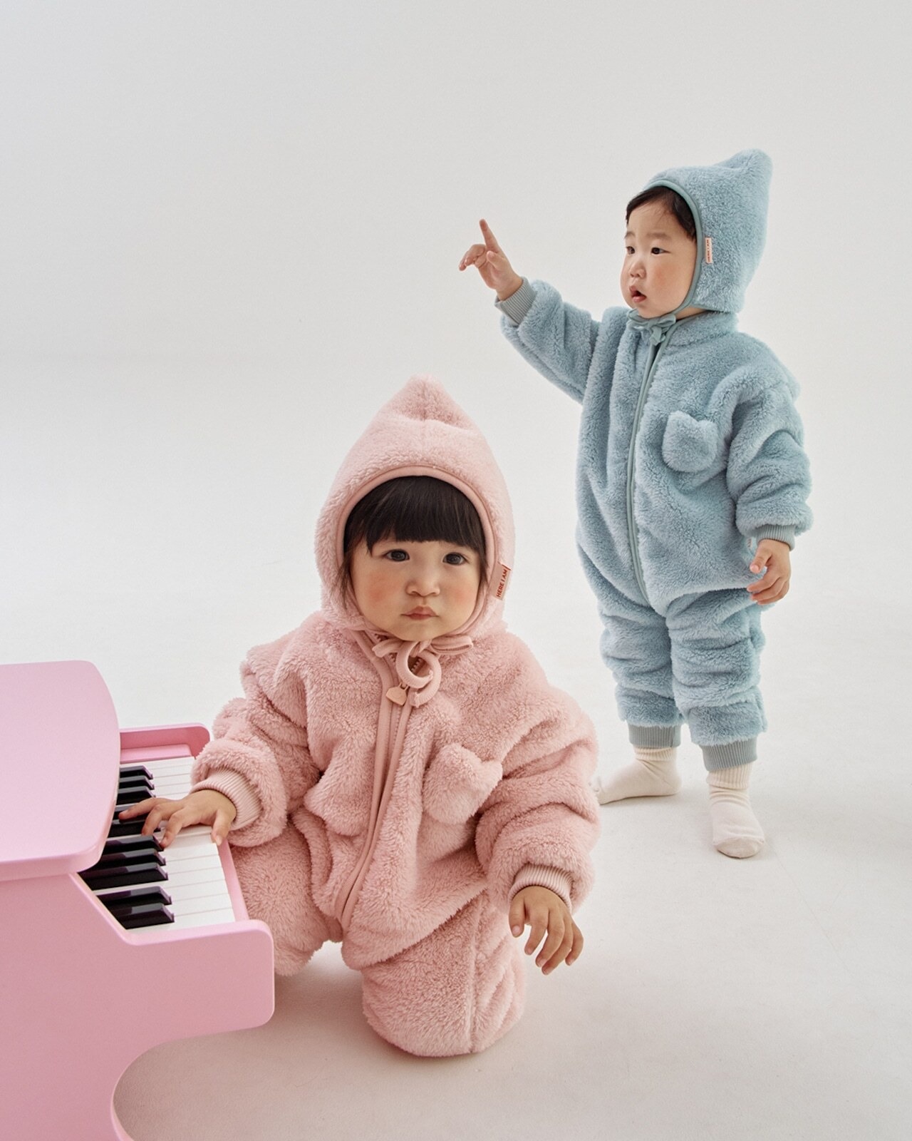 韓国子供服 / 26Autumn / 〖取寄〗HereIam / キンダーボンネットハット / ベビー服 *FREE(1~3歳)*