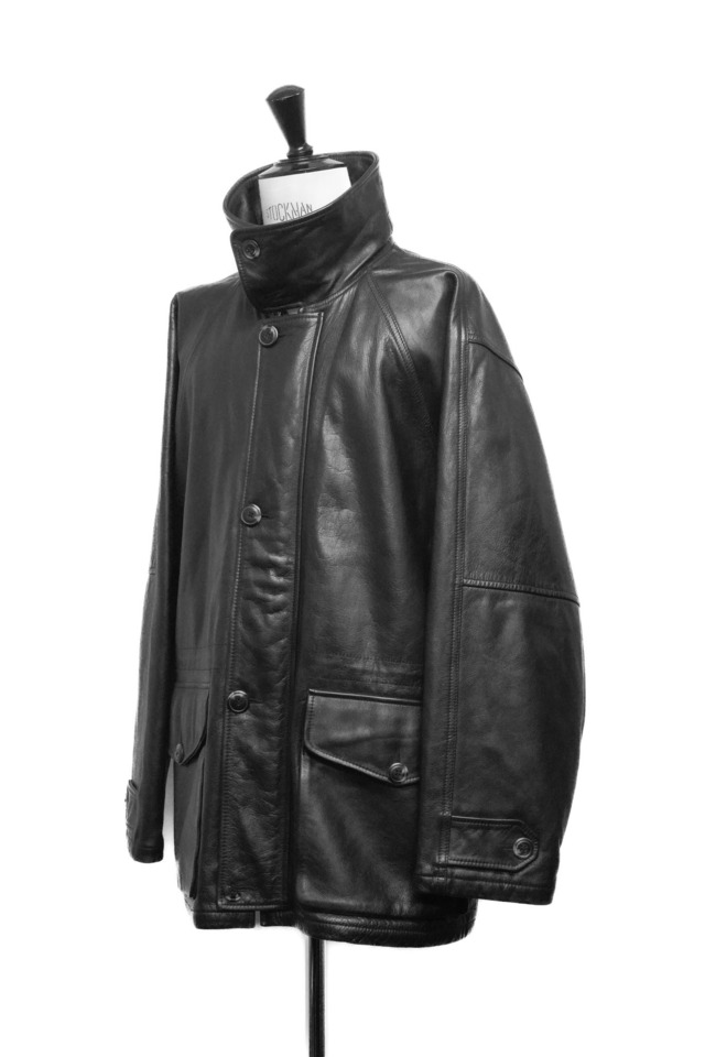 90's "CHEVIGNON" Sheep Leather Car Coat