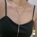 【発送2日以内】ロングネックレス レディース ラリエット 新品　アクセサリー